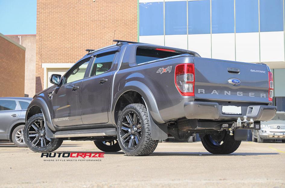 FORD RANGER MO978 RAZOR BLACK SATIN MACHINED